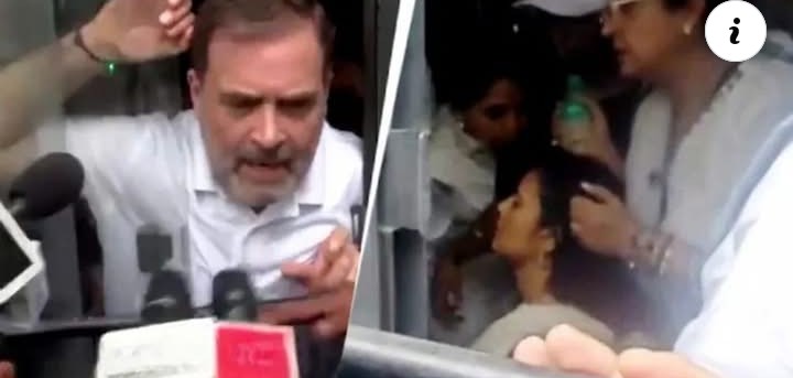 ଅଧାବାଟରେ ଅଟକିଲା ପ୍ରତିବାଦ:  ରାହୁଲ ଓ ପ୍ରିୟଙ୍କାଙ୍କୁ ଉଠାଇ ନେଲା ପୁଲିସ